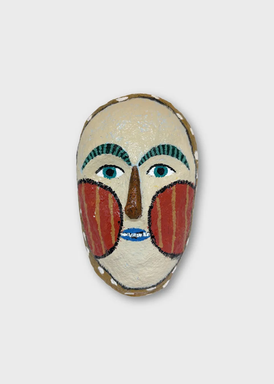 The Poster Club Art Prints Mask No. 275 Wandobjekt 13x21 cm beige