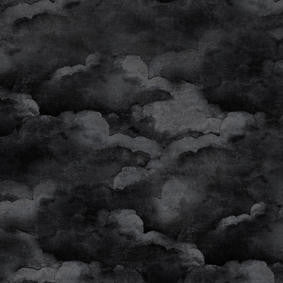 Mineheart Night Black Clouds Tapete Schwarz Rolle