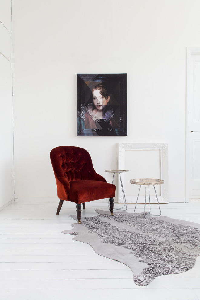Mineheart Winters Morning Wandbild 61x81cm grau Portrait