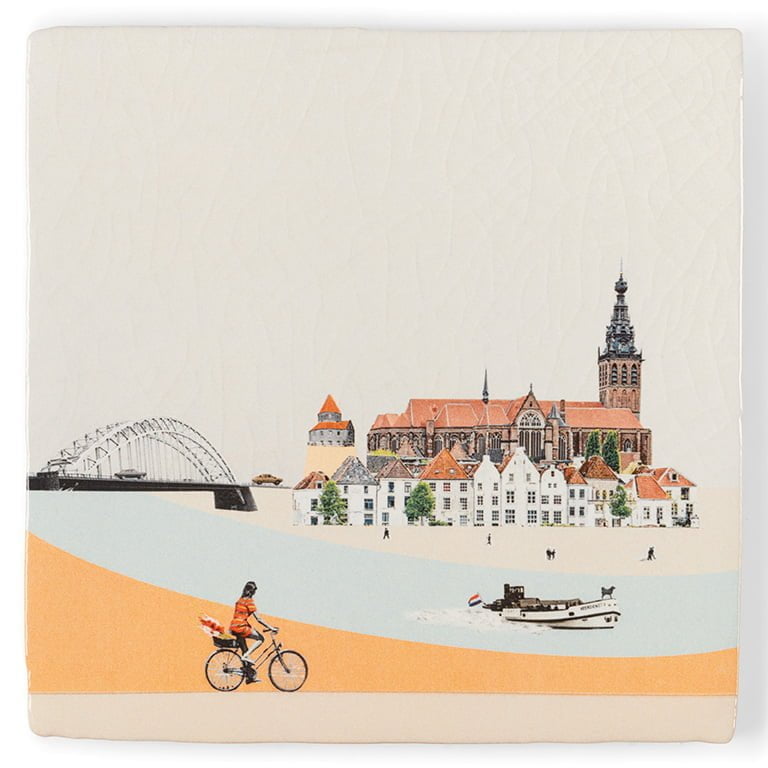 Storytiles Delft Blue Nijmegen Wandfliese S 10x10 cm Stadt