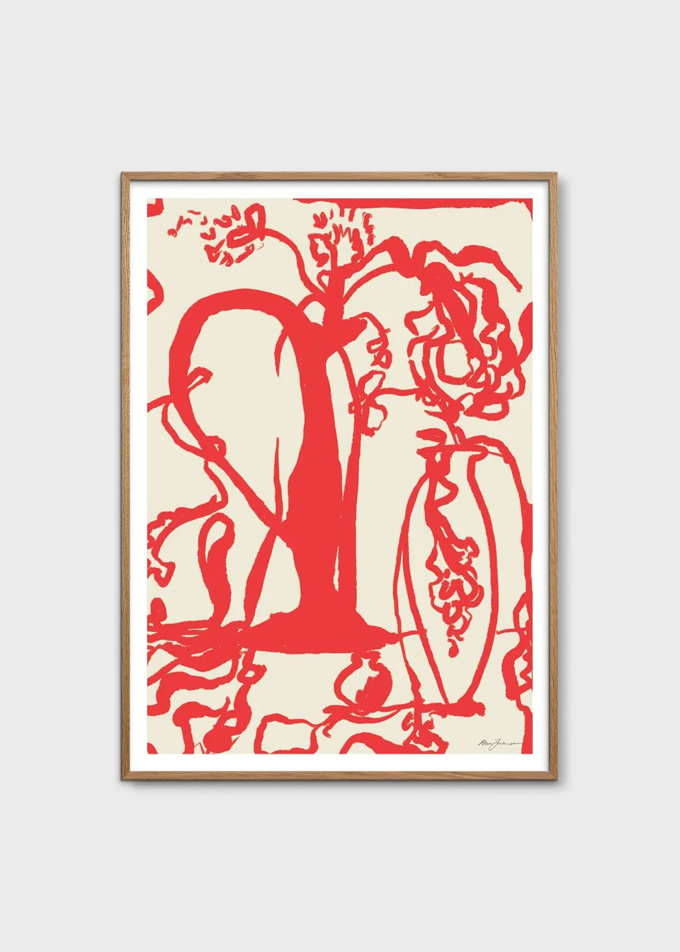 The Poster Club Art Prints Grand Vase Poster 30x40 cm rot