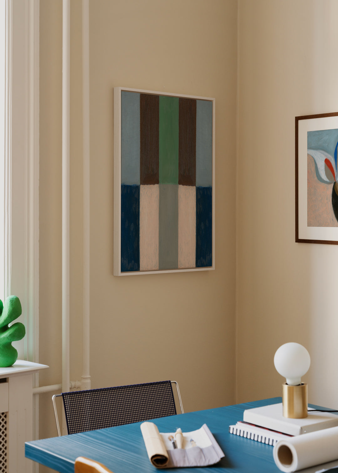 The Poster Club Quiet Landscape Leinwand 50x70 cm blau-beige