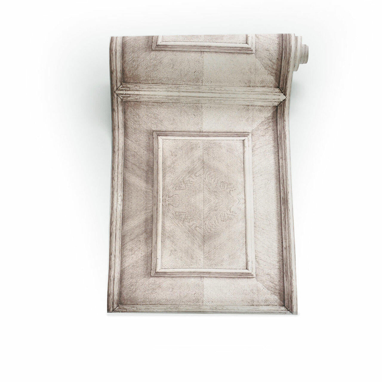 Mineheart Wallpaper Bleached Dutch Inlay Tapete beige Paneel
