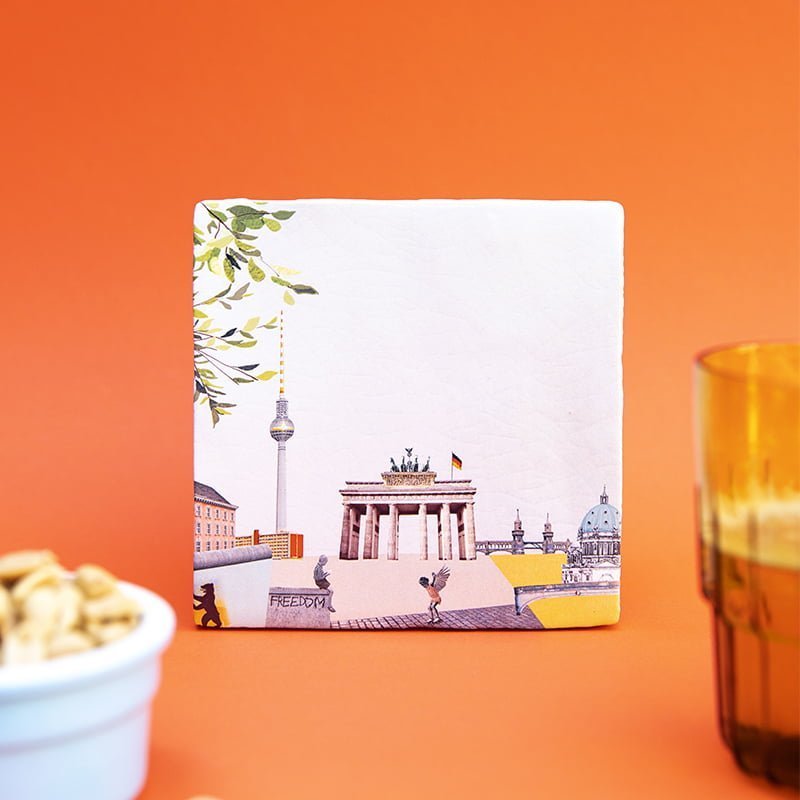 StoryTiles Delft Blue Big Bold Berlin Fliese 10x10 cm Stadt