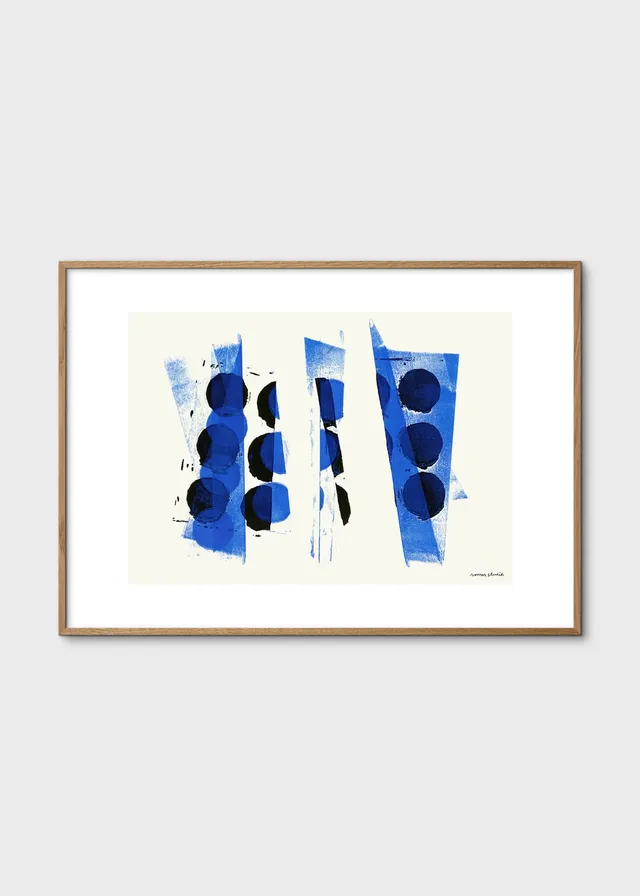 The Poster Club Art Prints Bleu à Part 02 Poster A4 blau