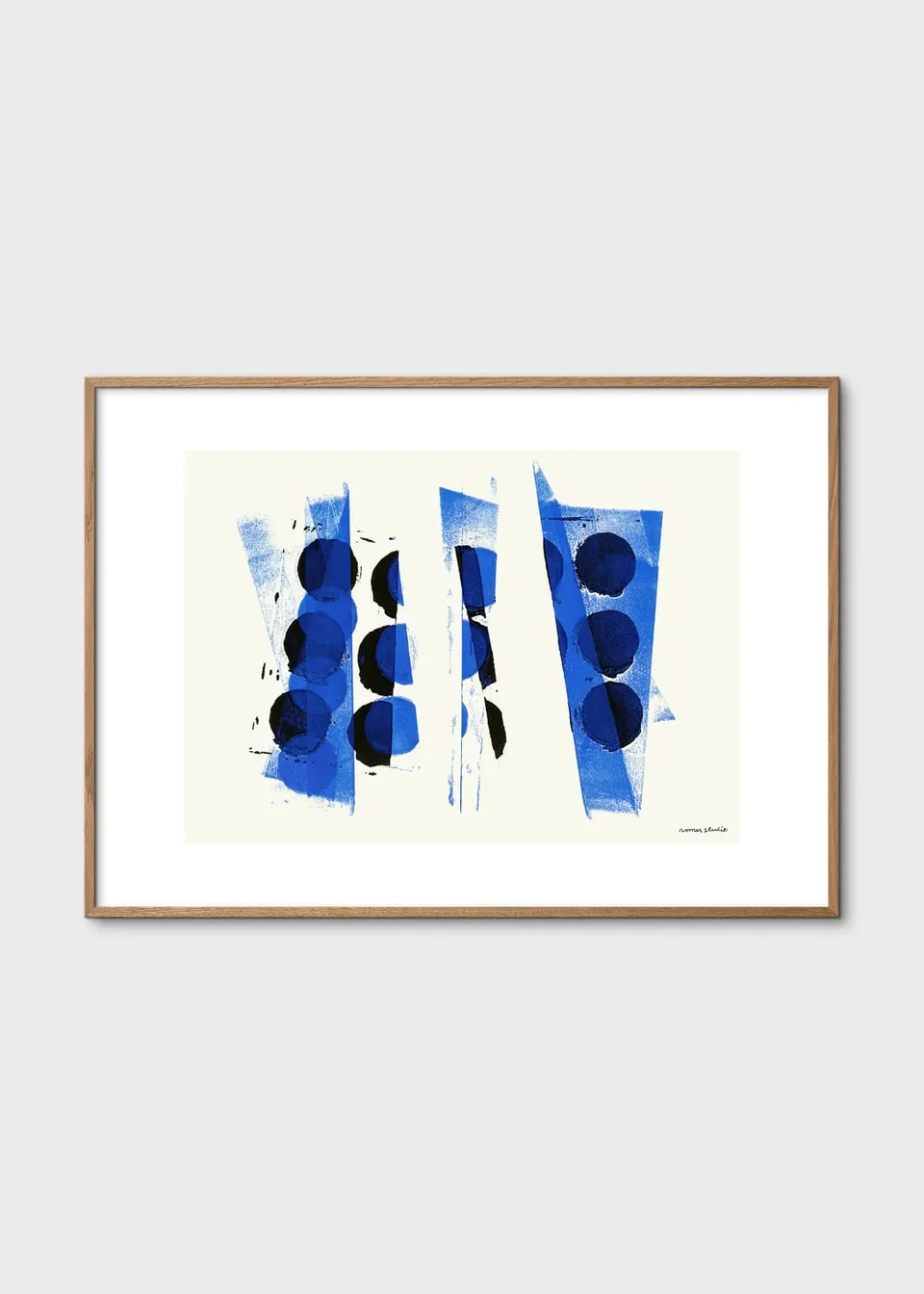 The Poster Club Art Prints Bleu à Part 02 Poster A4 blau