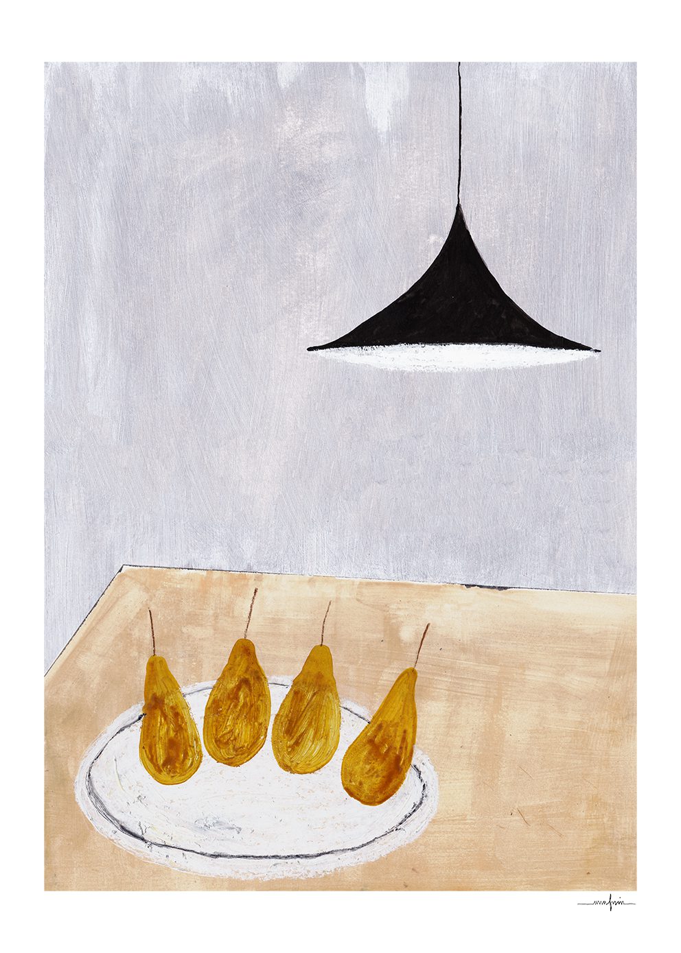 The Poster Club Art Prints Pears Poster 30x40 cm beige