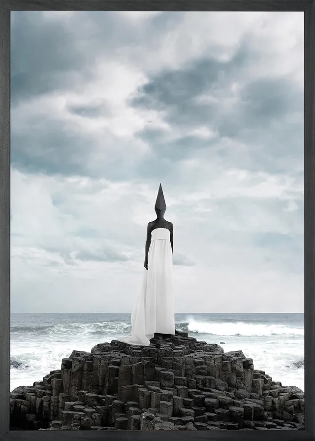 Mineheart Wall Art White Sky XXXIII Leinwandbild 40x50 bunt