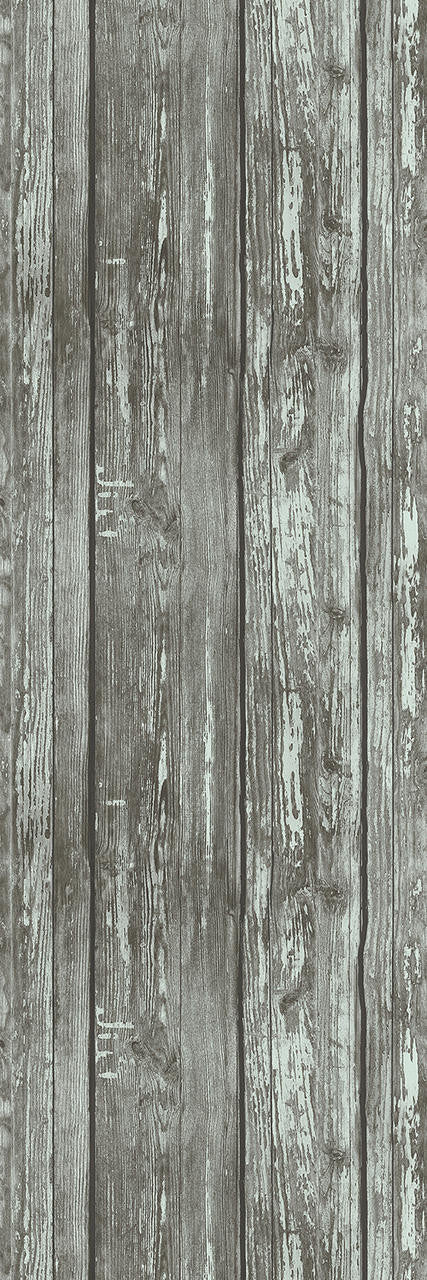 Mineheart Rustic Wood Effect Panel Tapete Washed Grey