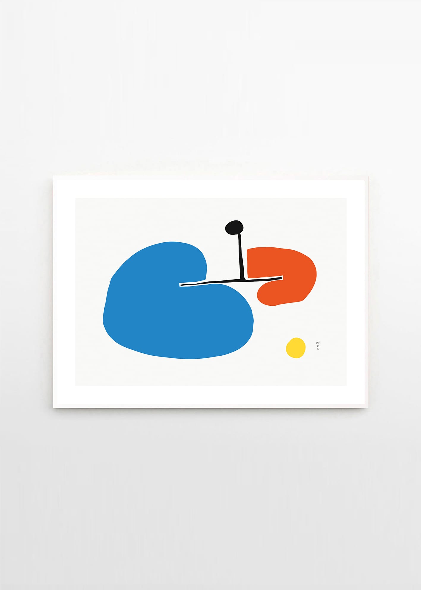 The Poster Club GUI Poster 50x70 cm abstrakt blau