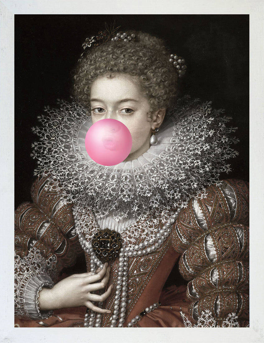 Mineheart Bubblegum Portrait 3 Leinwandbild 21x30 historisch