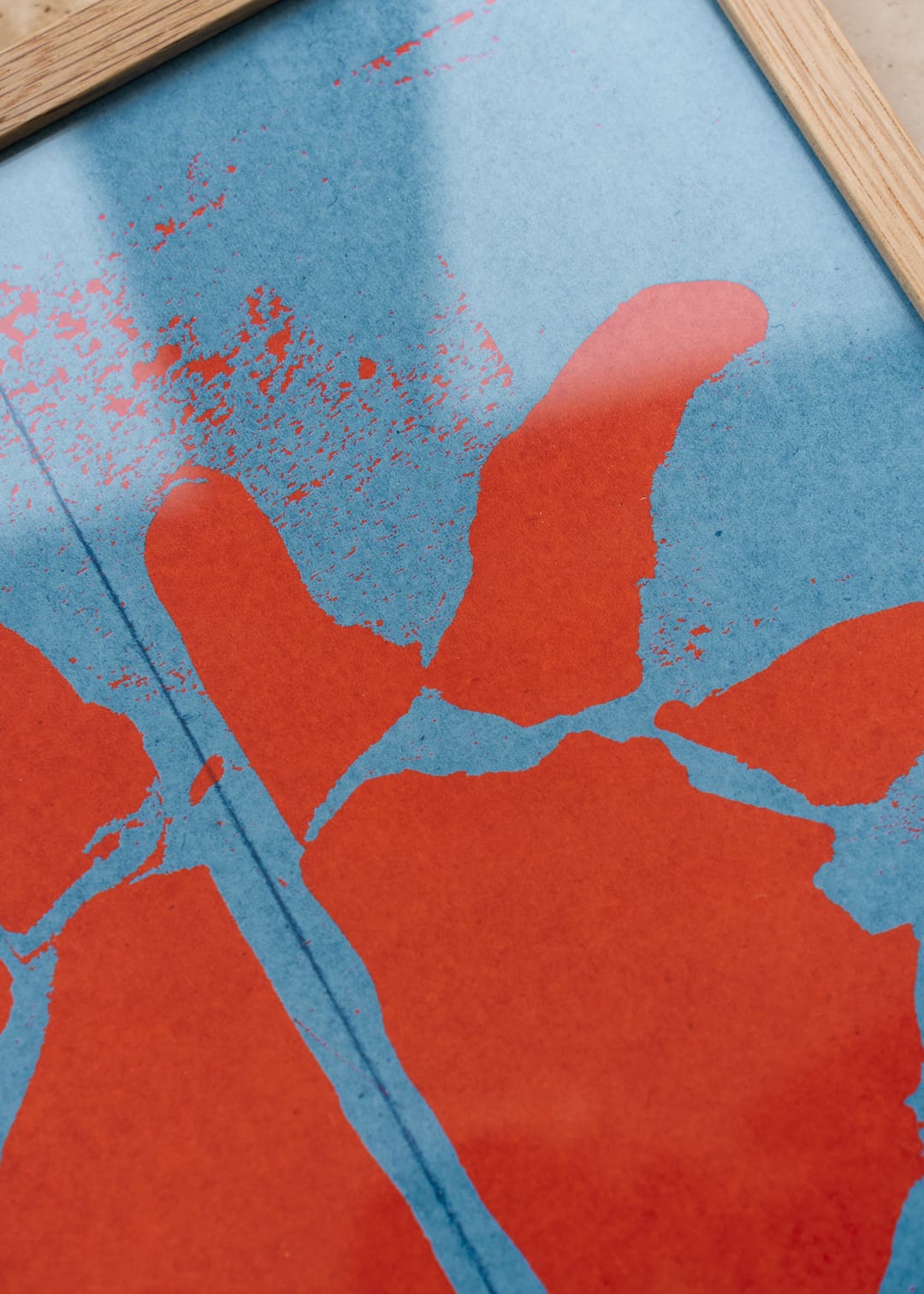 The Poster Club Art Prints Le Soleil Poster A4 blau-rot