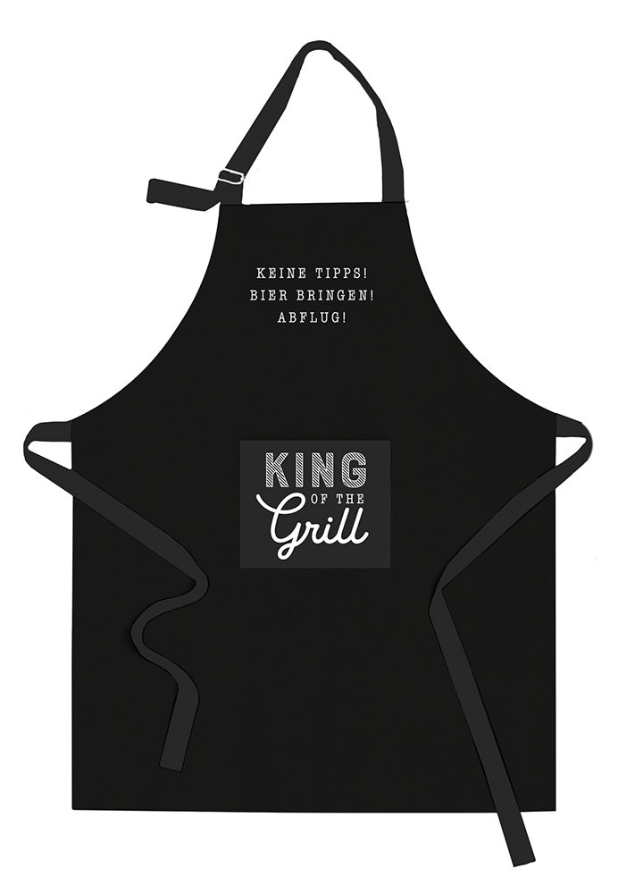LS-LebenStil King of the Grill Grillschürze 85x65 Baumwolle