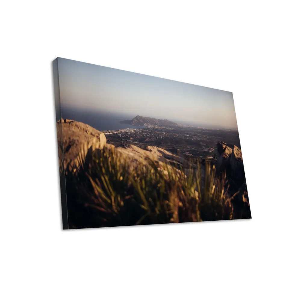 Hustling Sharks Wandbilder Küstenblick Abendlicht Leinwand 40x30