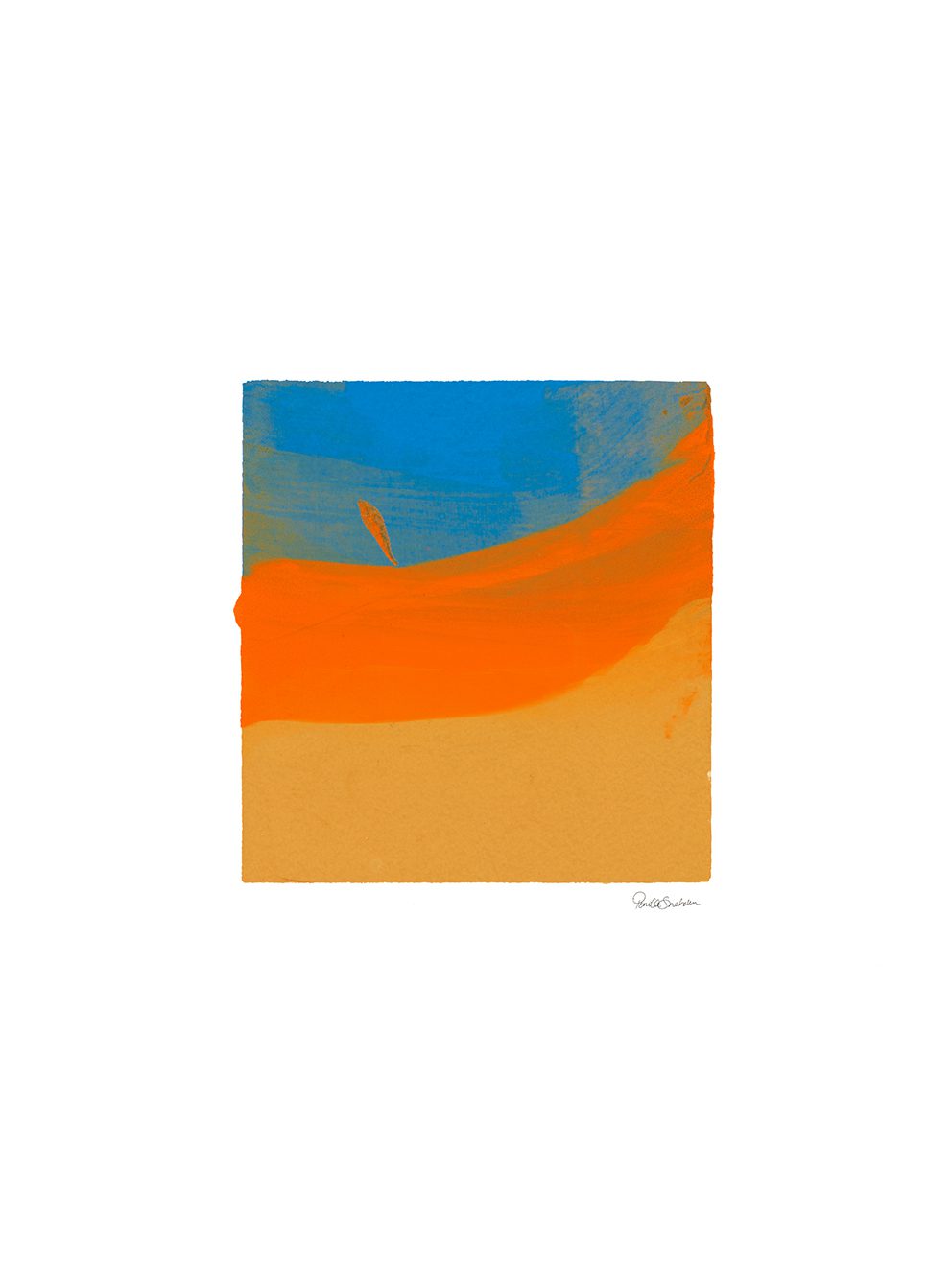 The Poster Club Art Prints Sunset Wave Poster 30x40 cm blau orange