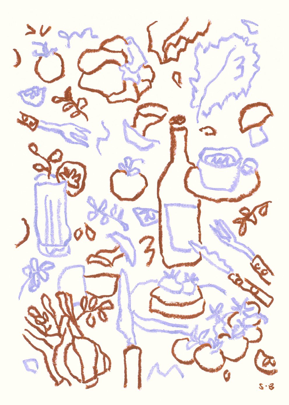 The Poster Club Cooking Session Poster 30x40 cm braun