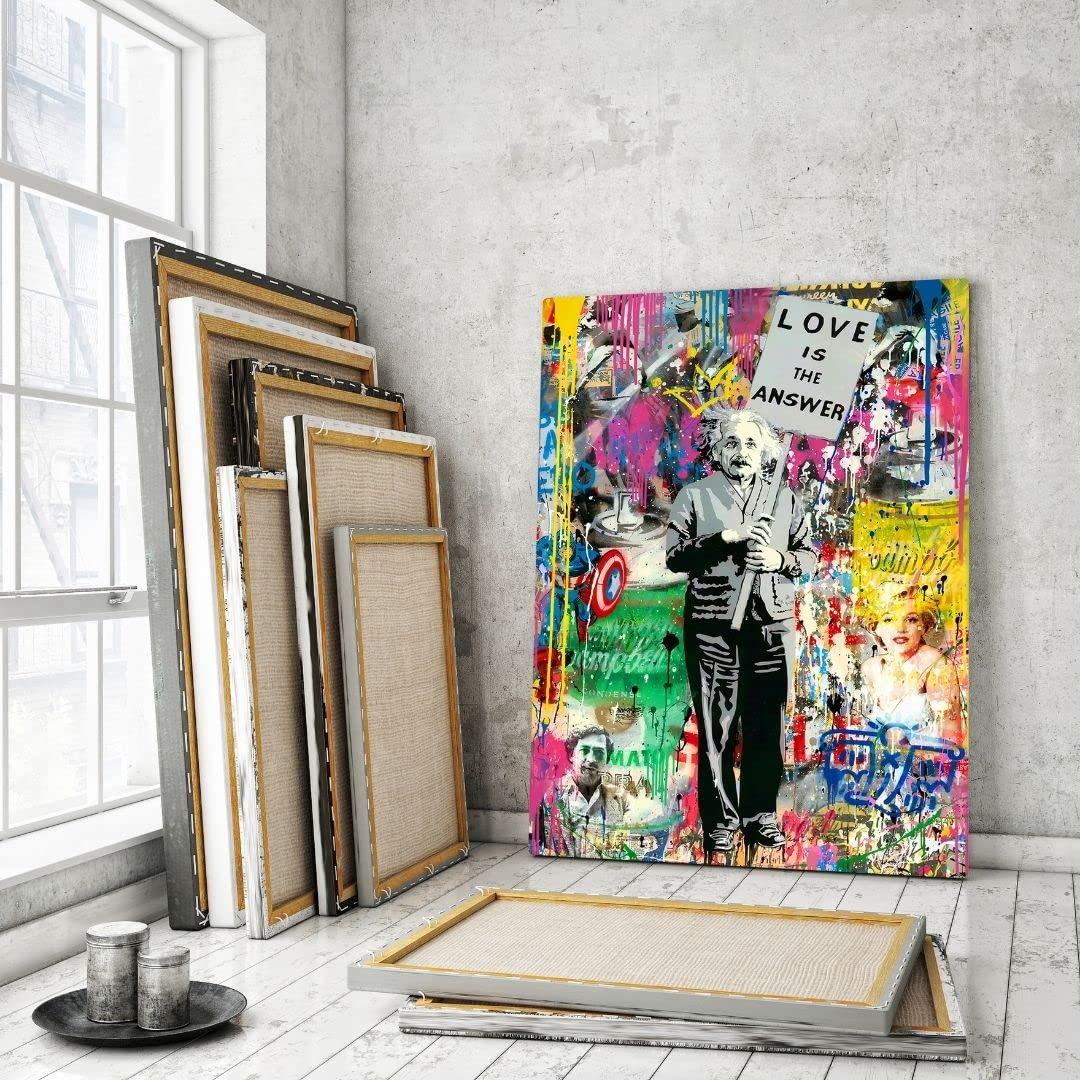 Hustling Sharks Wandbilder Love is the Answer Wandbild 70x105 Pop