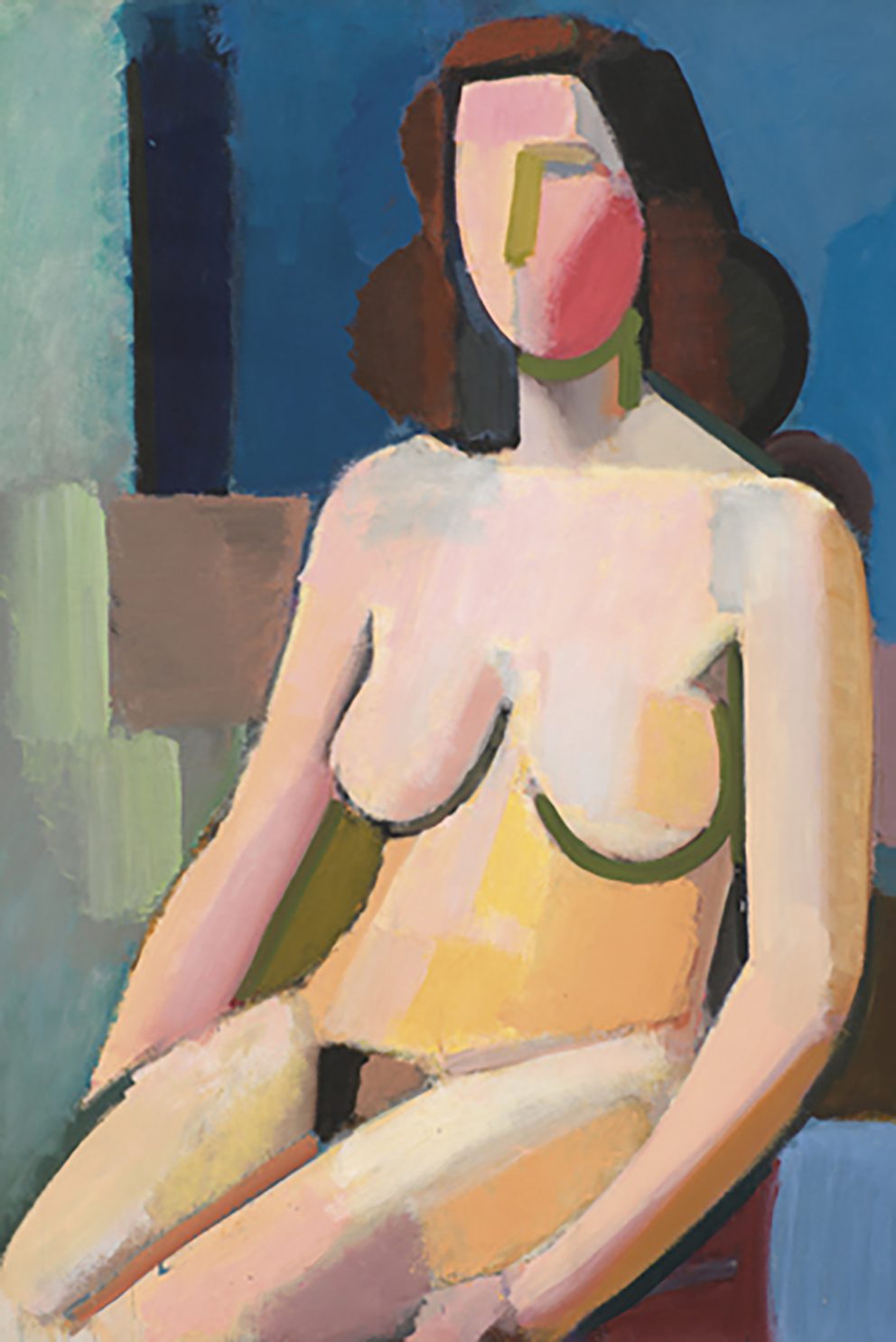 The Poster Club Art Prints Seated Female Nude Poster 50x75 Akt