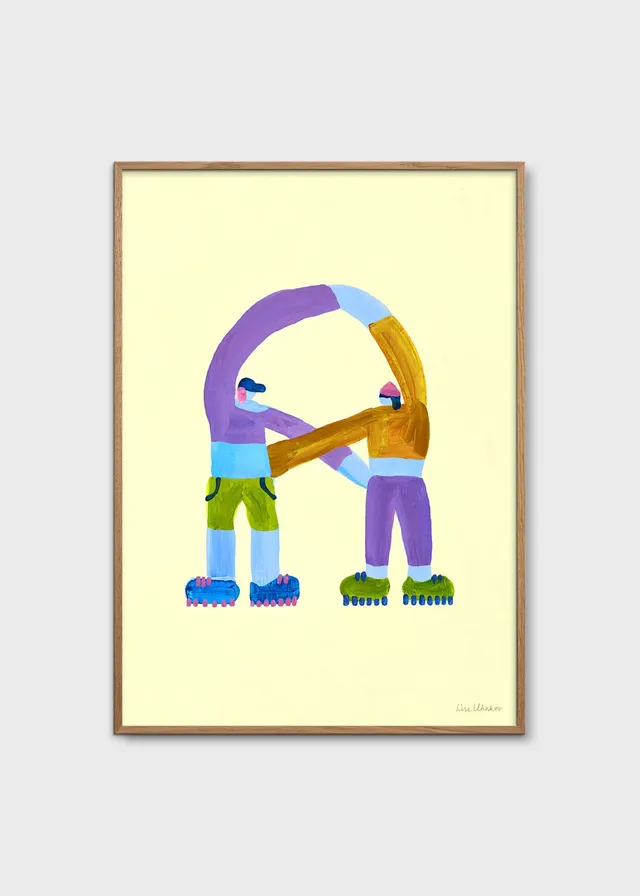 The Poster Club Crossroads Poster 30x40 cm blau gelb