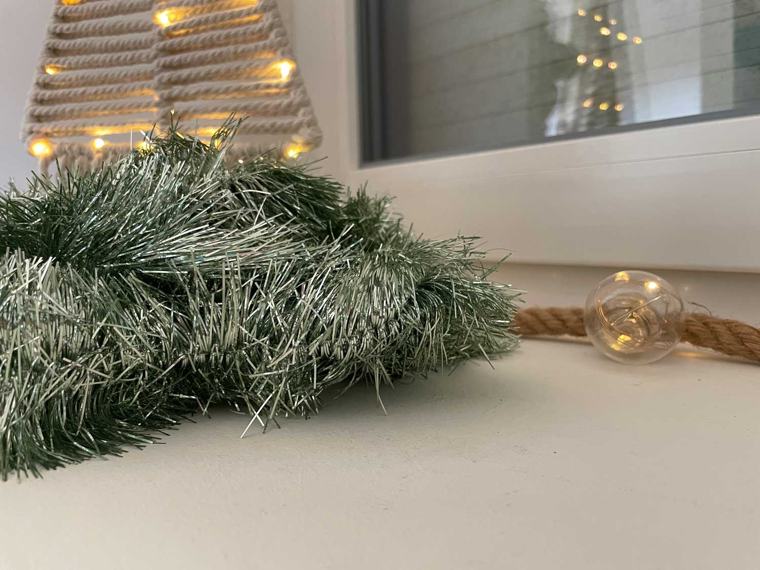 LS-LebenStil Brillant Weihnachts-Girlande Grün 270cm