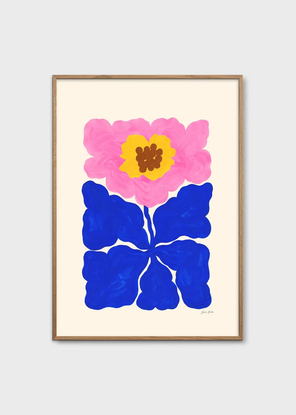 The Poster Club Just Bloomed Poster 30x40 cm Blumen blau
