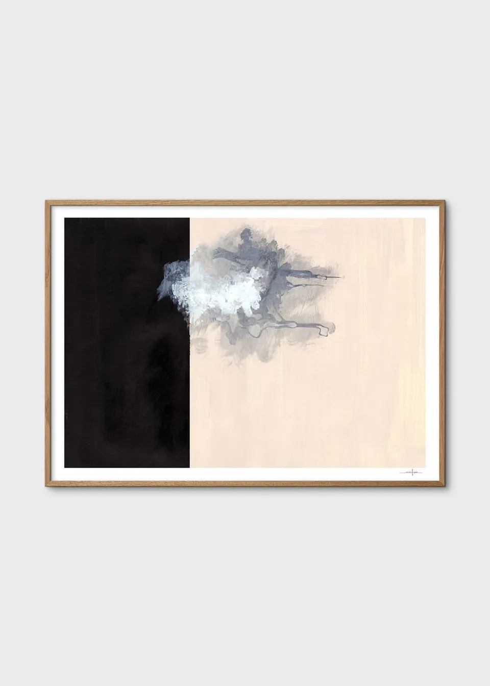The Poster Club Art Prints Black and Pink Poster 30x40 rosa