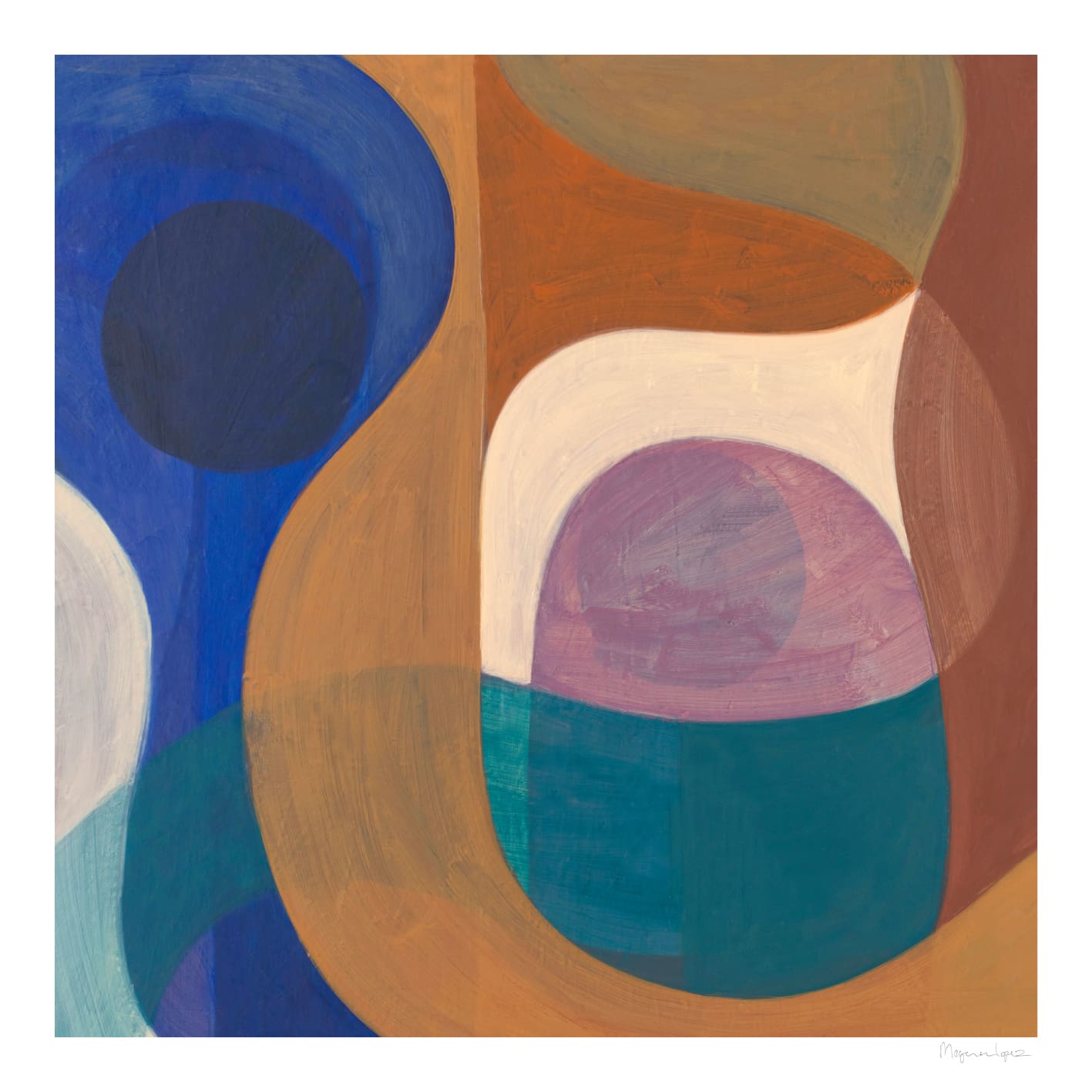 The Poster Club Rise Poster 50x50 cm botanisch quadratisch