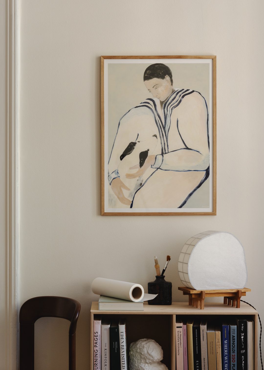 The Poster Club Art Prints Man and Dog Poster 30x40 cm Tiermotiv