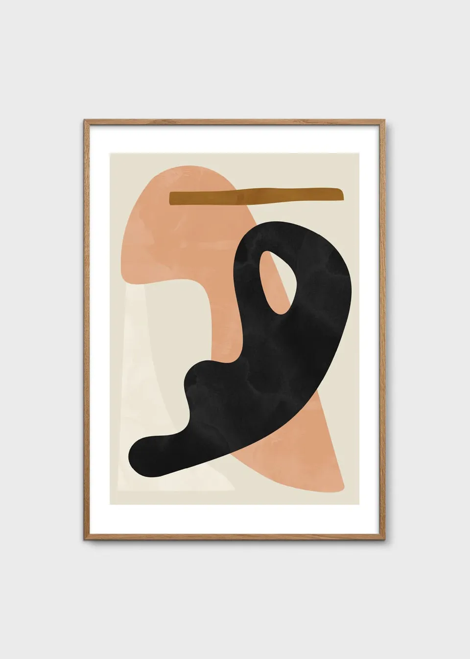 The Poster Club Art Prints Sculptural 03 Poster 30x40 beige