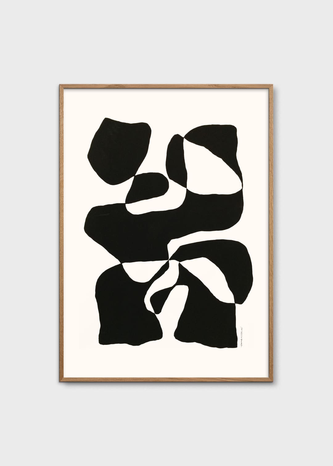The Poster Club Art Prints Impossible Island Poster 30x40 cm schwarz-weiß