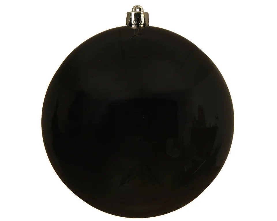 LS-LebenStil Möbel & Wohnen XL Weihnachtskugel 14cm Schwarz Kunststoff
