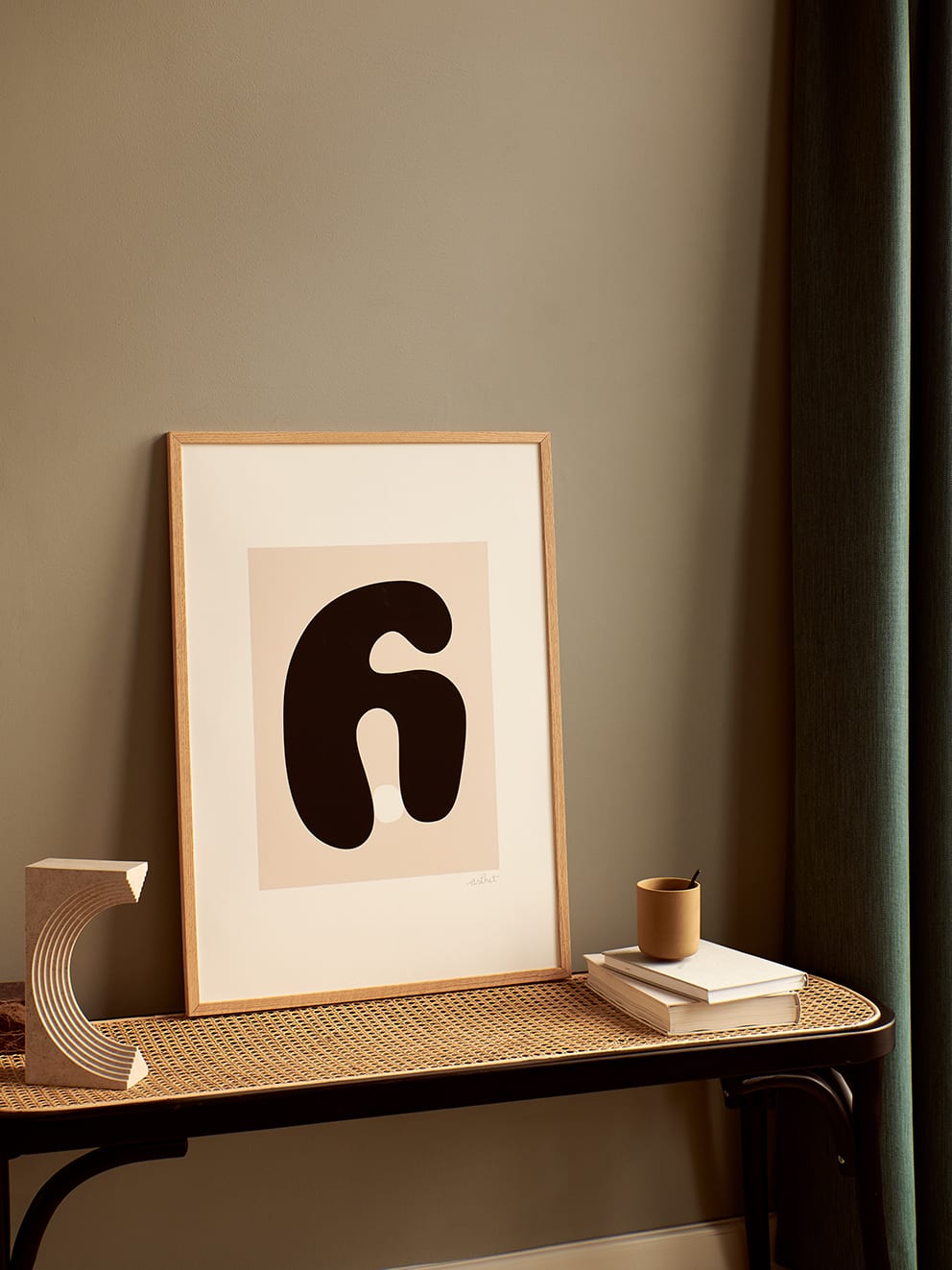 The Poster Club Abstract No. 02 Poster 30x40 cm Beige