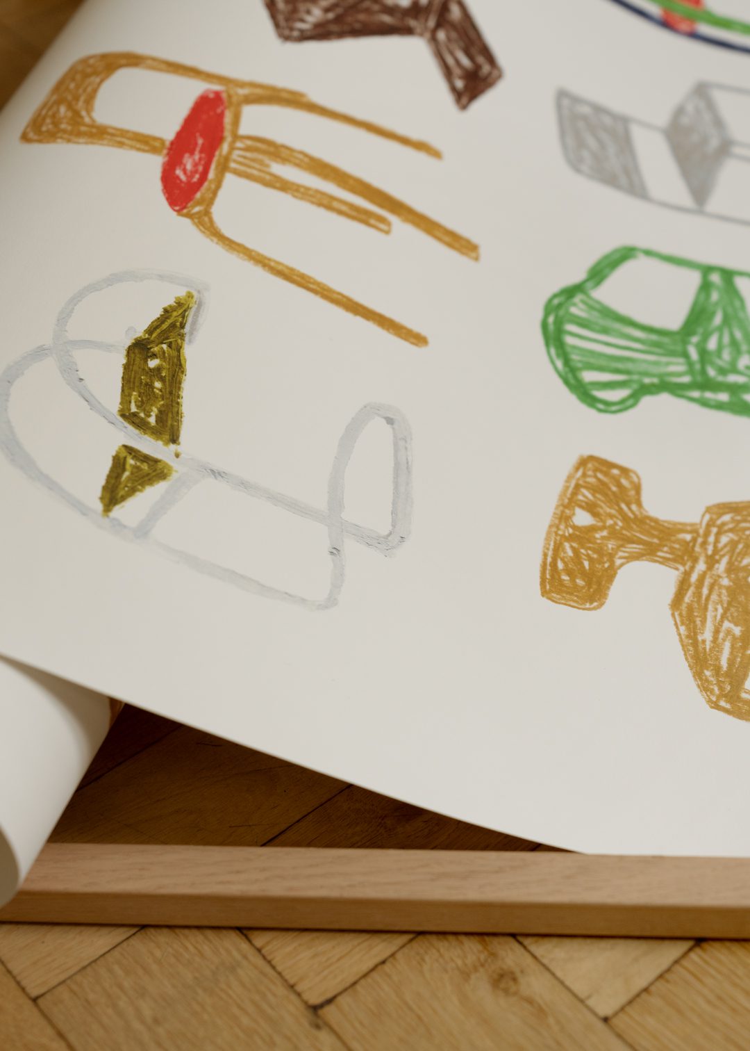 The Poster Club Art Prints A Collection of Chairs Poster A4 Stühle