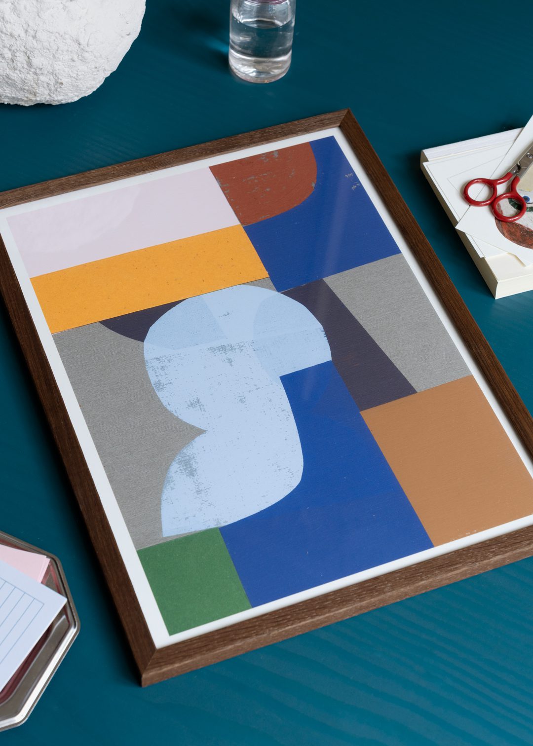 The Poster Club Art Prints Truman Poster A4 blau geometrisch