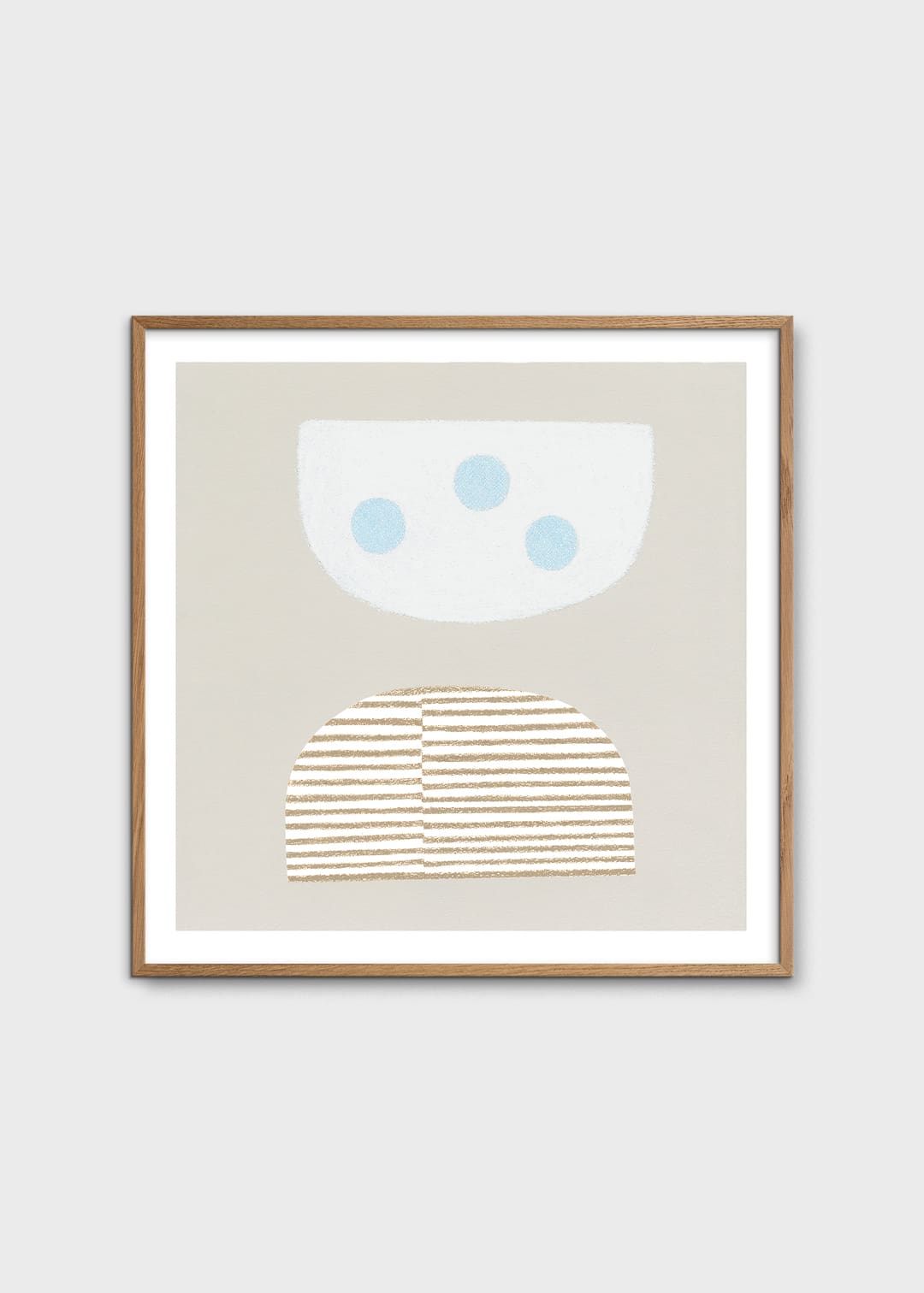 The Poster Club Art Prints Blue Eggs Poster 50x50 Blau