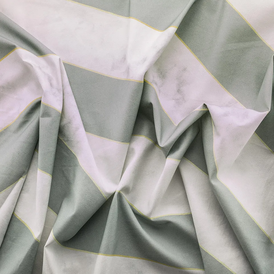 Mineheart Fashion Diagonal Marble Fabric Stoff grün Baumwolle