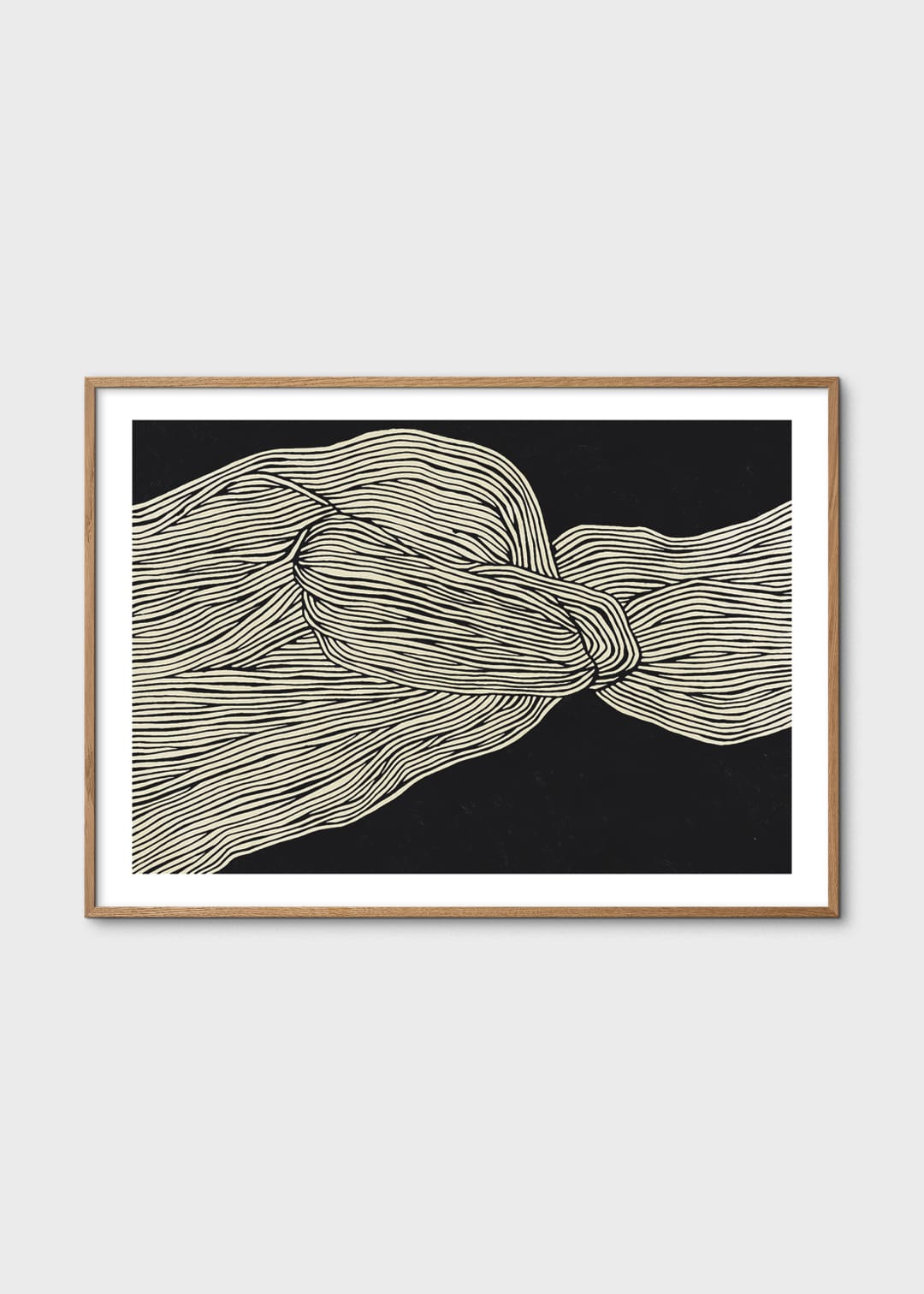 The Poster Club Art Prints The Line No 12 Poster A4 beige