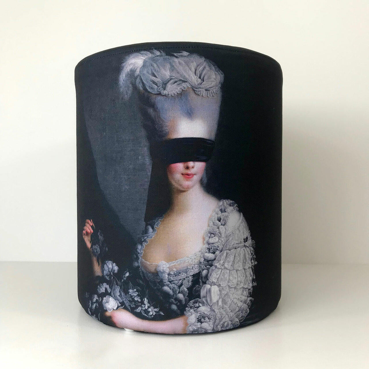 Mineheart Blindfold 2 Hocker Fußhocker grau 42 cm rund