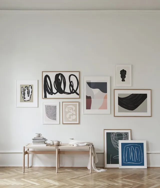 The Poster Club Curated Art Walls Edit No. 001 Bilderwand bunt
