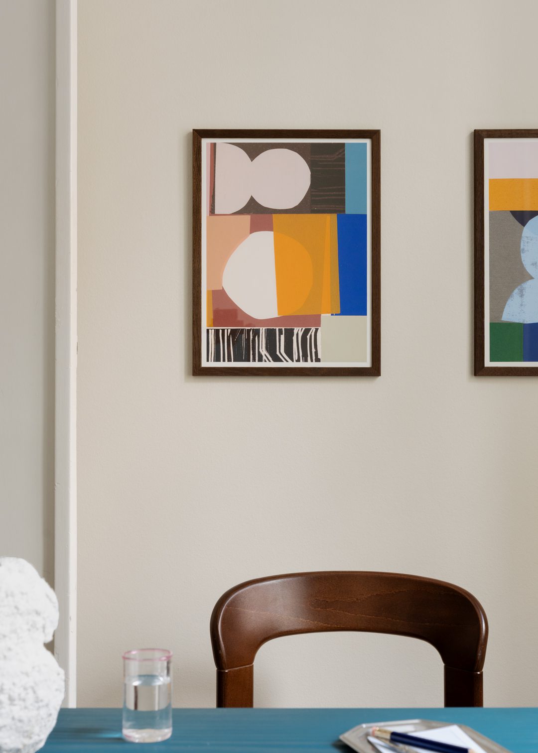 The Poster Club Art Prints Ovebury Poster A4 Blau Abstrakt