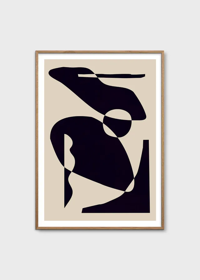 The Poster Club Contrasts 08 Kunstdruck 30x40 cm beige