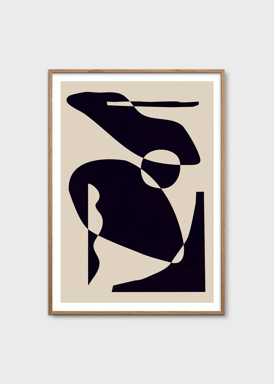 The Poster Club Contrasts 08 Kunstdruck 30x40 cm beige