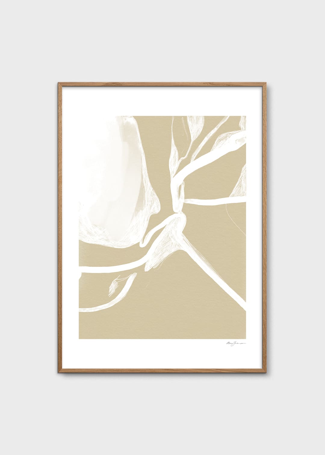 The Poster Club Branches Poster 30x40 cm beige