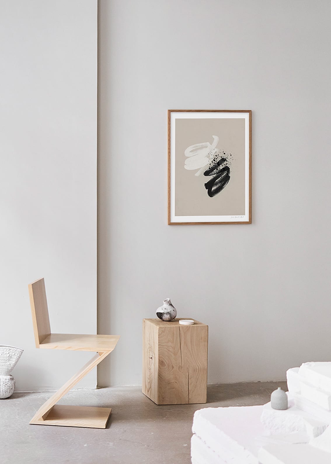 The Poster Club Art Prints Moshi Moshi Poster 30x40 cm beige