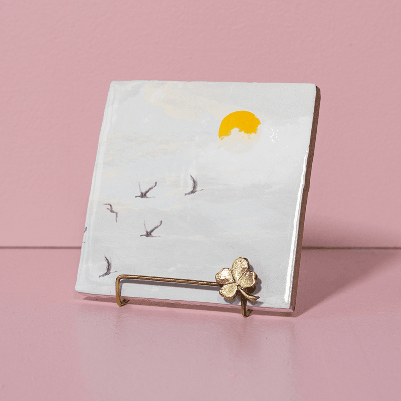 Storytiles Tile Holders Golden Stand Clover Ständer Gold