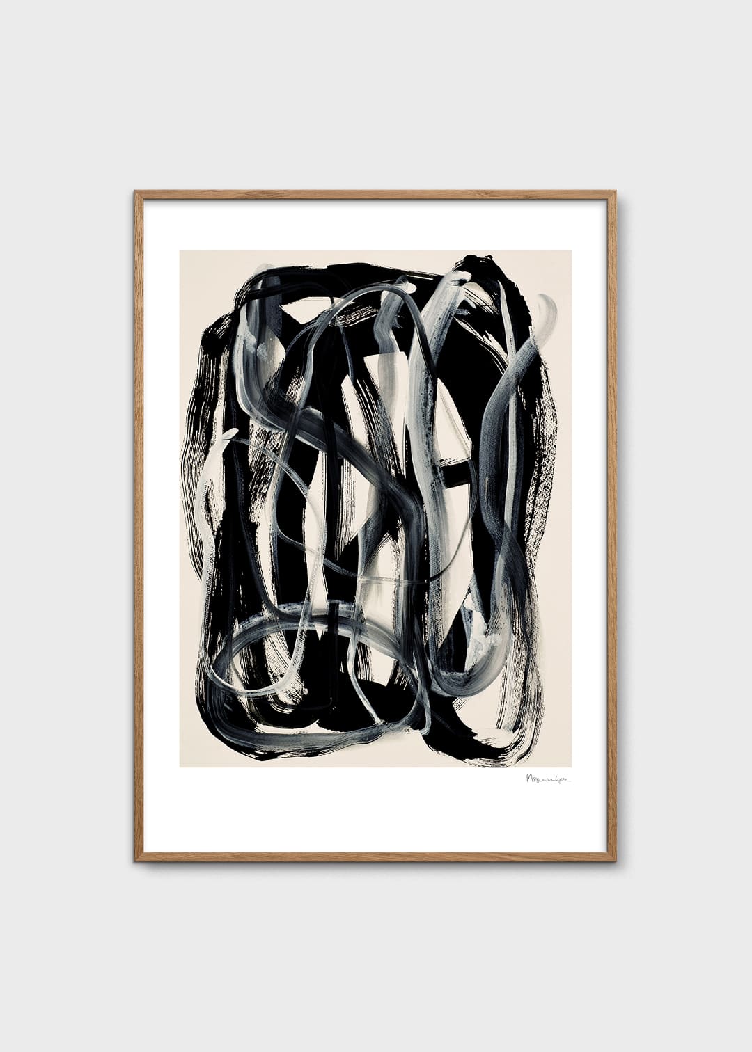 The Poster Club Black and White Poster 50x70 abstrakt