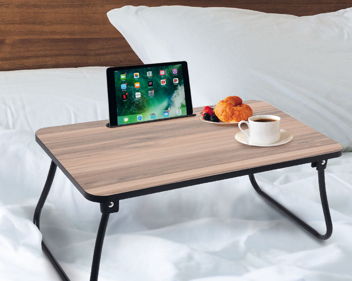 LS-LebenStil Laptoptisch Holz braun 53x30cm klappbar