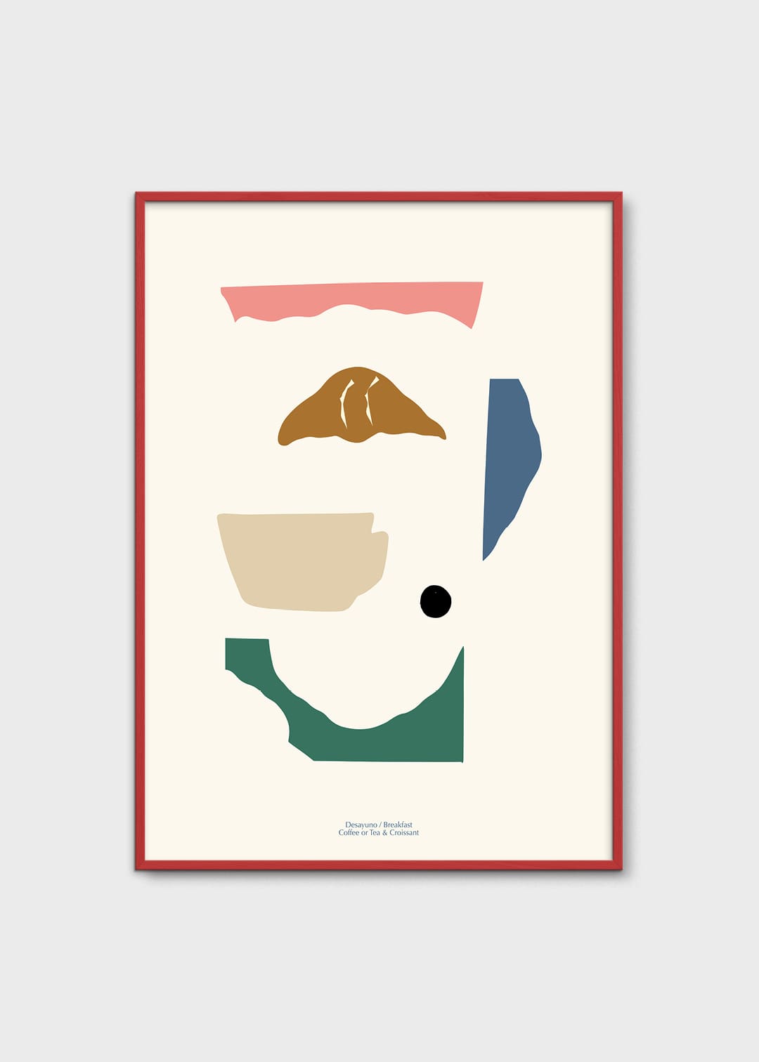 The Poster Club Art Prints Desayuno Poster 30x40 cm beige