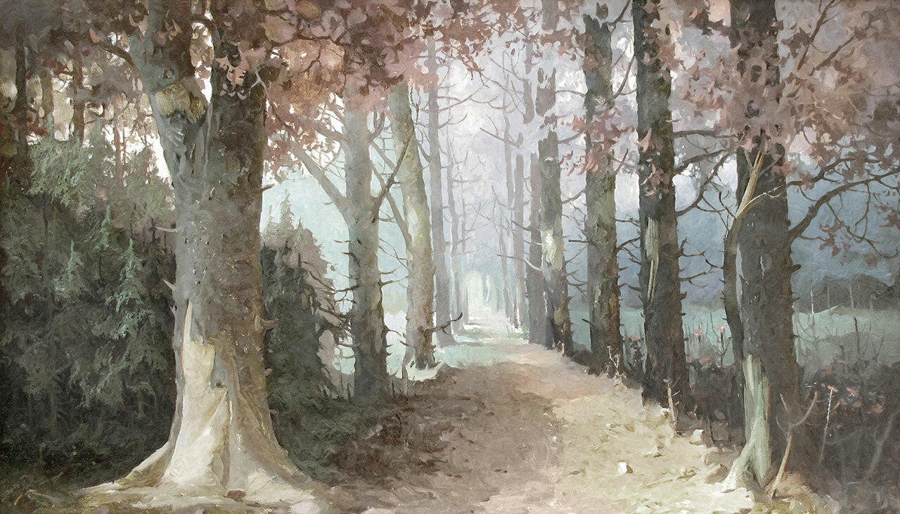 Mineheart King's Wood Fototapete Wald 250x300 cm Vlies