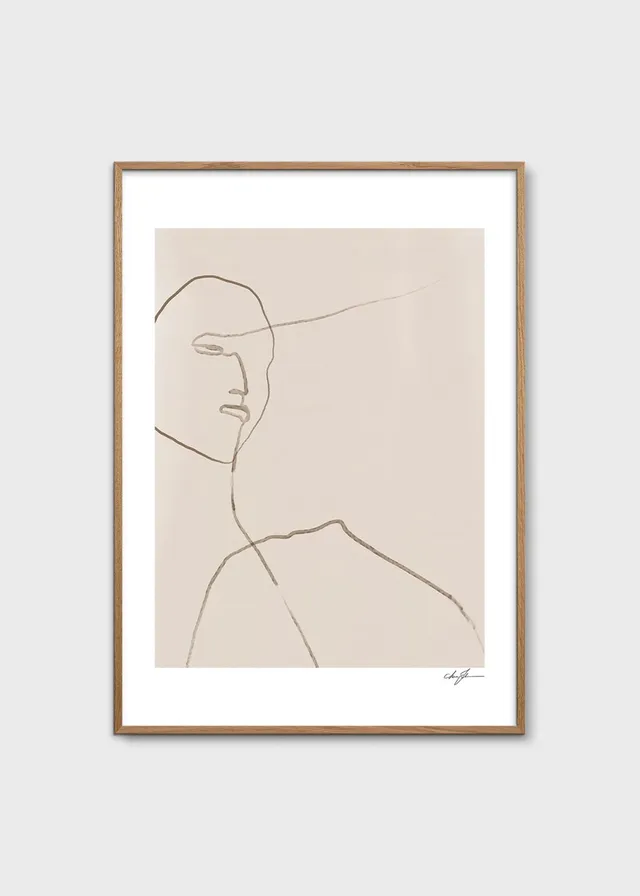 The Poster Club Art Prints Clay Poster 30x40 cm beige
